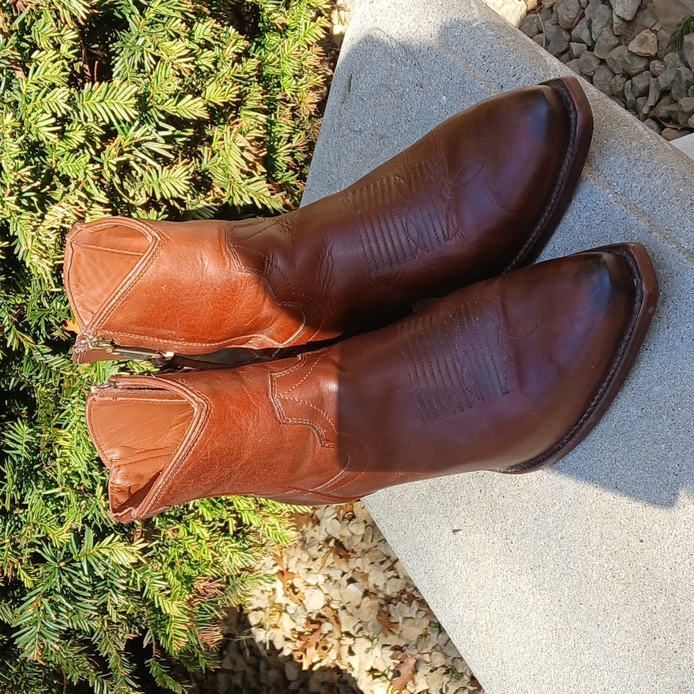 TECOVAS THE DAISY LEATHER Ankle Boots Size 9 - Picture 4 of 14